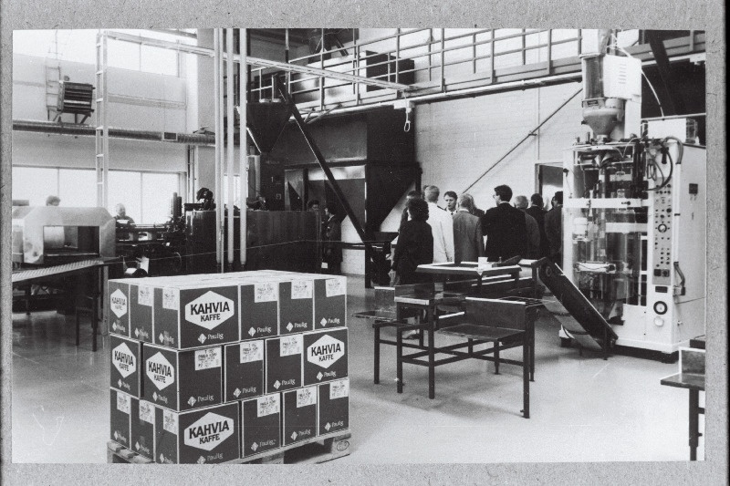 Soome firma AS Paulig Baltic kohvi ja maitseainete tehase sisevaade avapäeval.