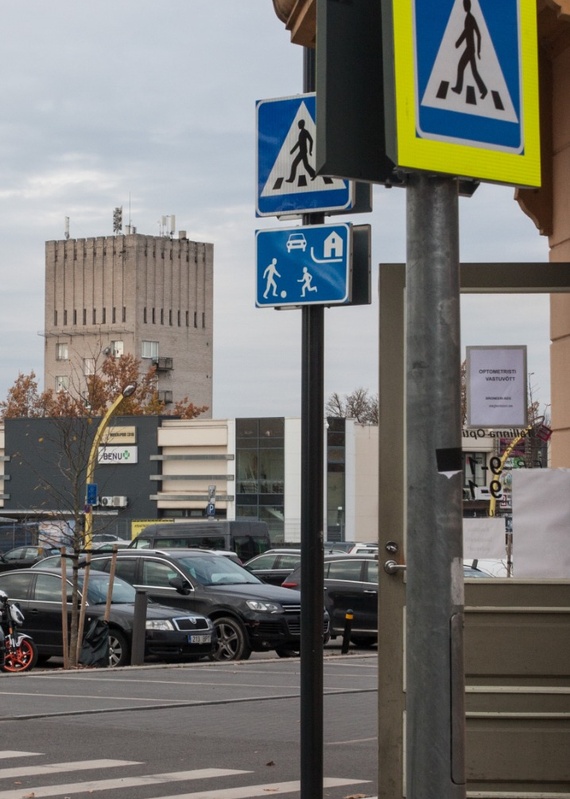 foto, Viljandi, veetorn, turuplats, talv, 1977, foto E. Veliste rephoto