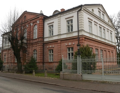 Building of the German Students Corporation “Livonia” on Veski Street. rephoto