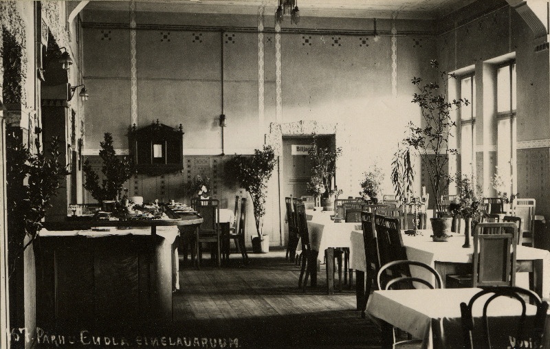 Endla teatri einelaud, (tellimustöö ajakirjanduskontorile "Uudis").