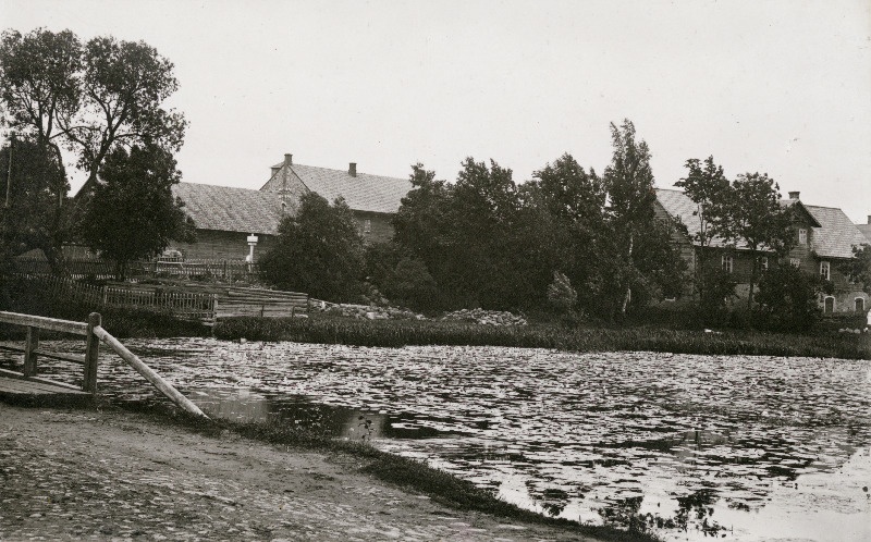 Rohtunud paisjärv Suure-Jaani alevis.