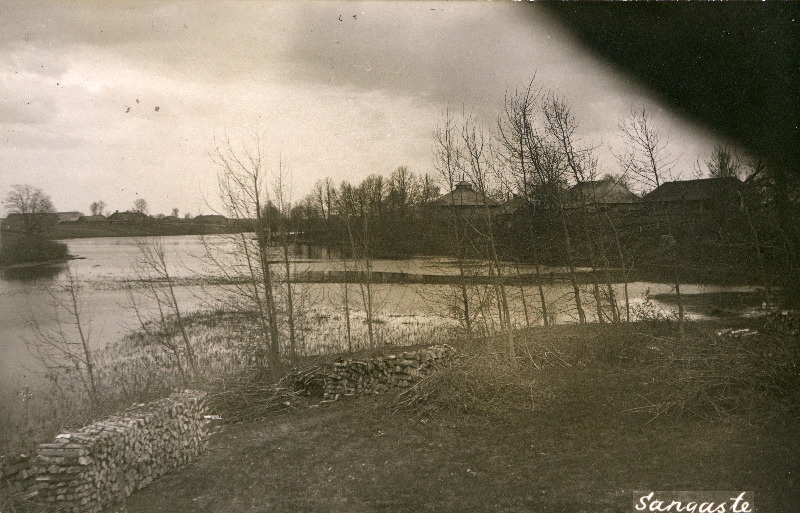 Mõisahooned Sangastes.