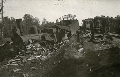 Rongiõnnetus Jõgeva-Kaarepere vahelisel raudteelõigul.  duplicate photo