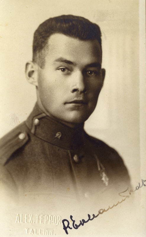 Sõjaväe Ühendatud Õppeasutused. Kadett Peeter Ekbaum.