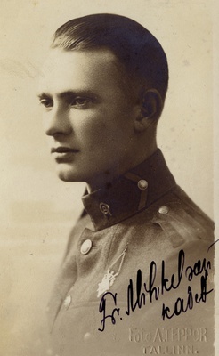 Sõjaväe Ühendatud Õppeasutused. Kadett Friedrich Mihkelson (Mikk Rajuri).  duplicate photo