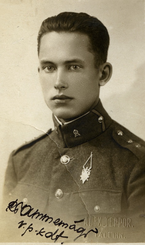 Sõjaväe Ühendatud Õppeasutused. Vanem portupeekadett Richard Tammemägi.