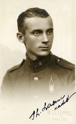 Sõjaväe Ühendatud Õppeasutused. Kadett Theodor Laane.  duplicate photo