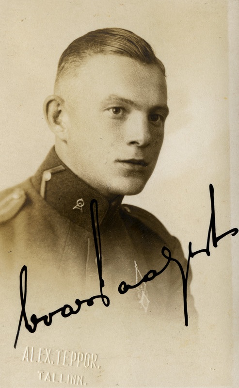 Sõjaväe Ühendatud Õppeasutused. Kadett Evald Paal.