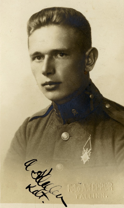 Sõjaväe Ühendatud Õppeasutuste kadett August Kleeba.