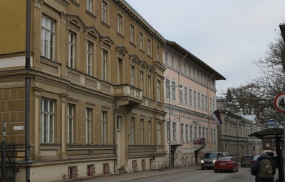 Postkaart Andrus Ansipi kogust. Õpetajate Seminar rephoto