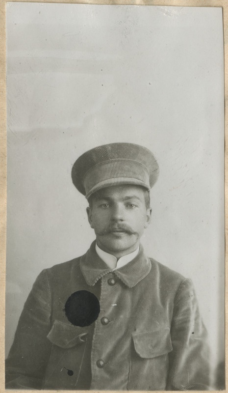 Ewert von Rentelni autojuht Aleksander Palmberg, portreefoto