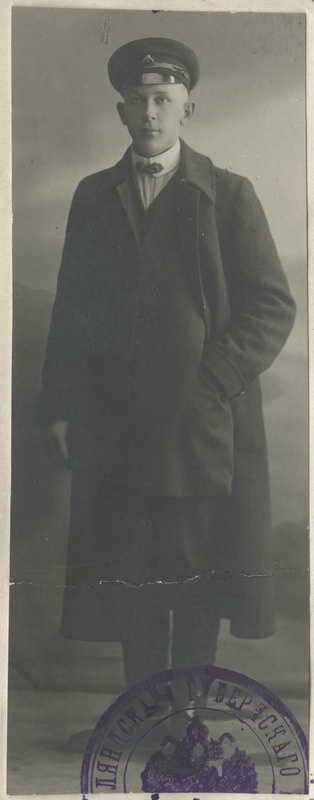 Parun Axel Ferseni autojuht Ernst Wasmuth, portreefoto