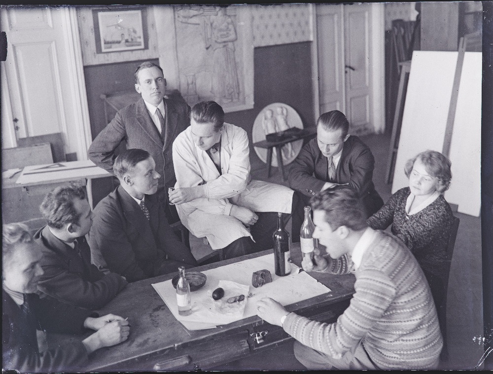 Tallinna Tehnikumi üliõpilased.