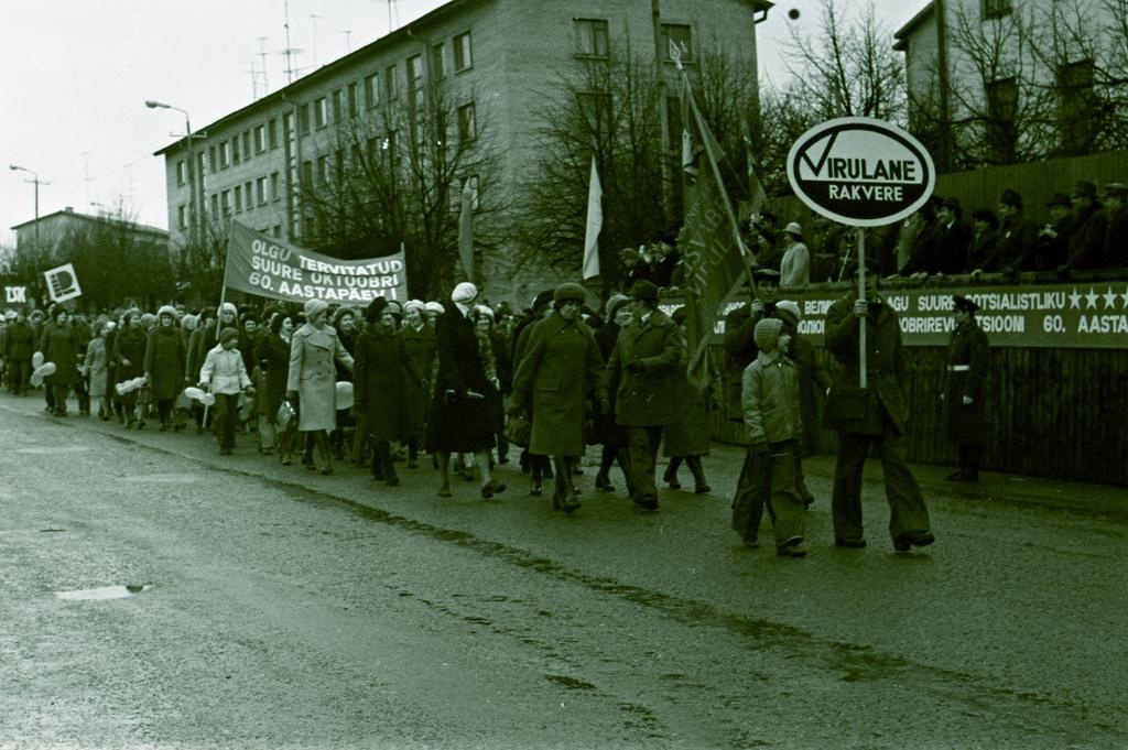 SSOR 60. aastapäeva tähistamise demonstratsioon Turu platsil