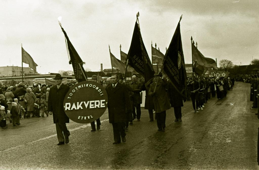SSOR 60. aastapäeva tähistamise demonstratsioon Turu platsil