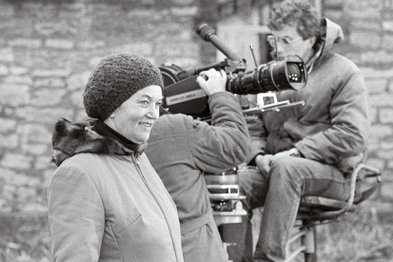 Filmistuudio “Tallinnfilm” režissöör Leida Laius võtetel.
