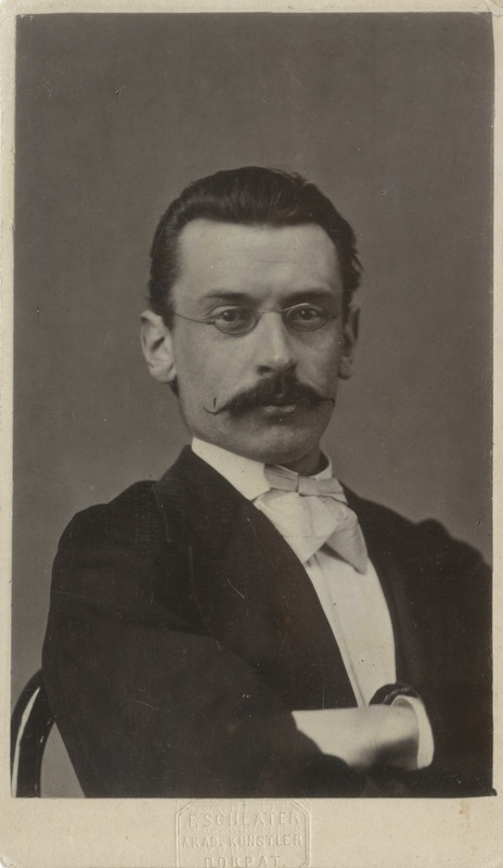 Korporatsioon "Estonia" liige Emil Hansen, portreefoto