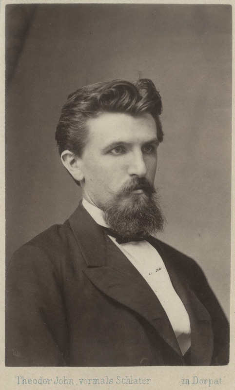 Korporatsioon "Estionia" liige Richard Hausmann, portreefoto