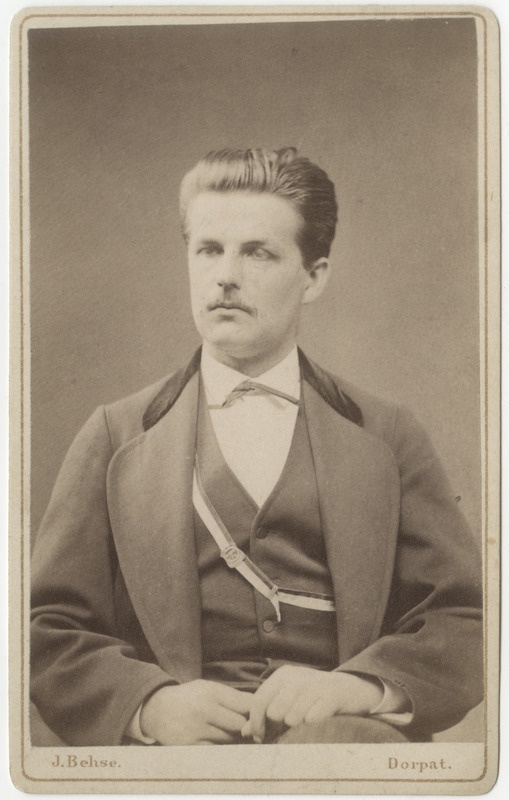 Korporatsioon "Estonia" liige Walter von Gruenewaldt, portreefoto