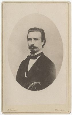 Korporatsioon "Estonia" liige Adolf Pohl, portreefoto  duplicate photo