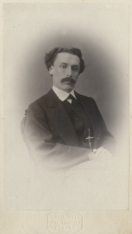 Korporatsioon "Estonia" liige Alexander Stillmark, portreefoto