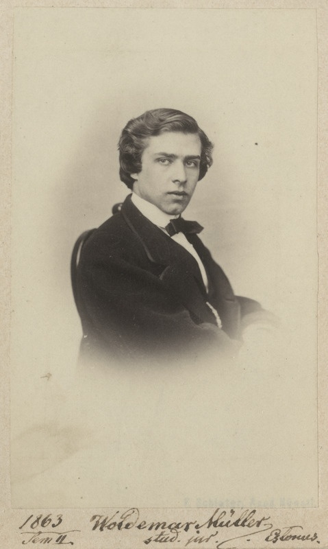 Korporatsioon "Estonia" liige Woldemar von Müller, portreefoto