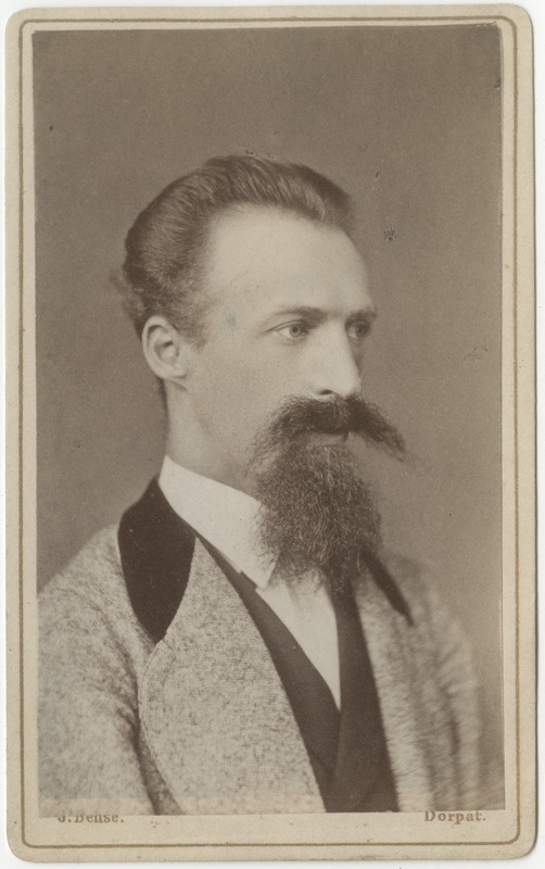 Korporatsioon "Estonia" liige Rudold von Gruenewaldt, portreefoto