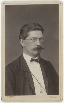 Korporatsioon "Estonia" liige Louis Mickwitz, portreefoto  duplicate photo