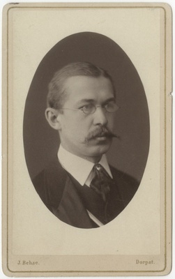 Korporatsioon "Estonia" liige Michael von Knorring, portreefoto  duplicate photo