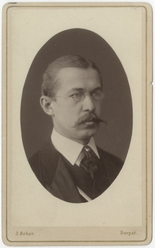 Korporatsioon "Estonia" liige Michael von Knorring, portreefoto