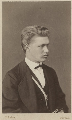 Korporatsioon "Estonia" liige Theodor Hoffmann, portreefoto  duplicate photo