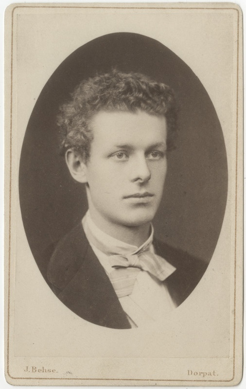 Korporatsioon "Estonia" liige parun Gottlieb Meyendorff, portreefoto