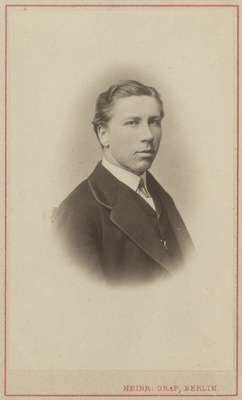 Korporatsioon "Estonia" liige parun Otto Ungern-Sternberg, portreefoto  duplicate photo