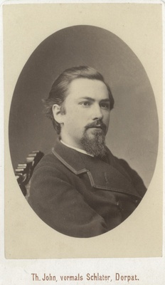 Korporatsioon "Estonia" liige Wilhelm Hörschelmann, portreefoto  duplicate photo