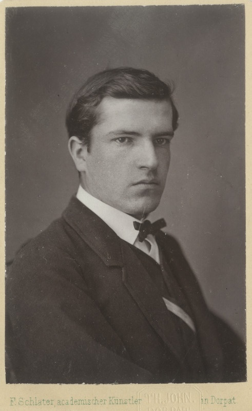 Korporatsioon "Estonia" liige Bernhard (Boris) Weisse, portreefoto