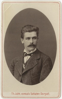 Korporatsioon "Estonia" liige Julius Serck, portreefoto  duplicate photo