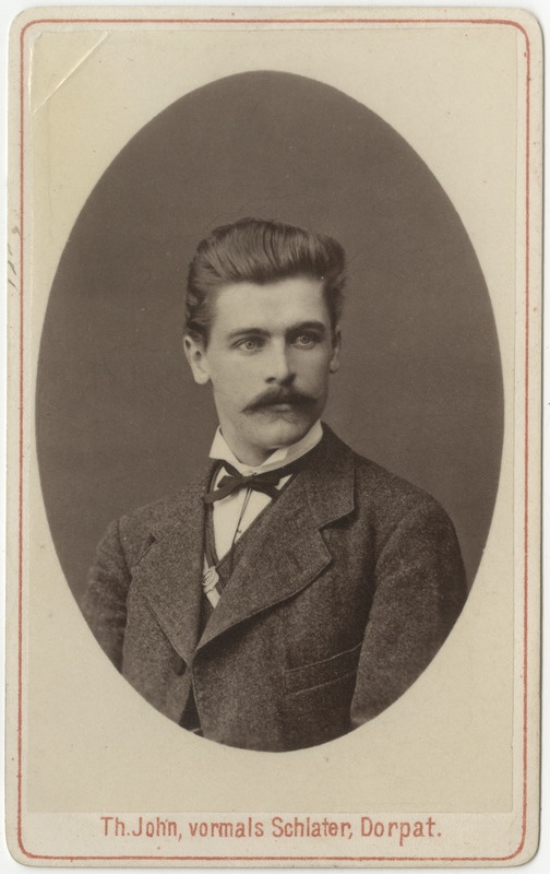 Korporatsioon "Estonia" liige Julius Serck, portreefoto