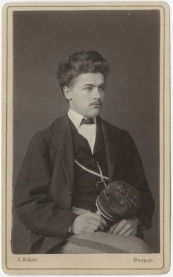 Korporatsioon "Estonia" liige Julius Serck, portreefoto  duplicate photo