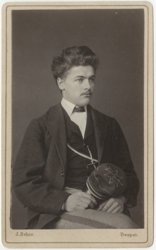 Korporatsioon "Estonia" liige Julius Serck, portreefoto