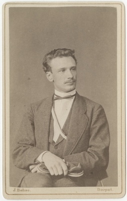 Korporatsioon "Estonia" liige Julius von Brevern, portreefoto  duplicate photo