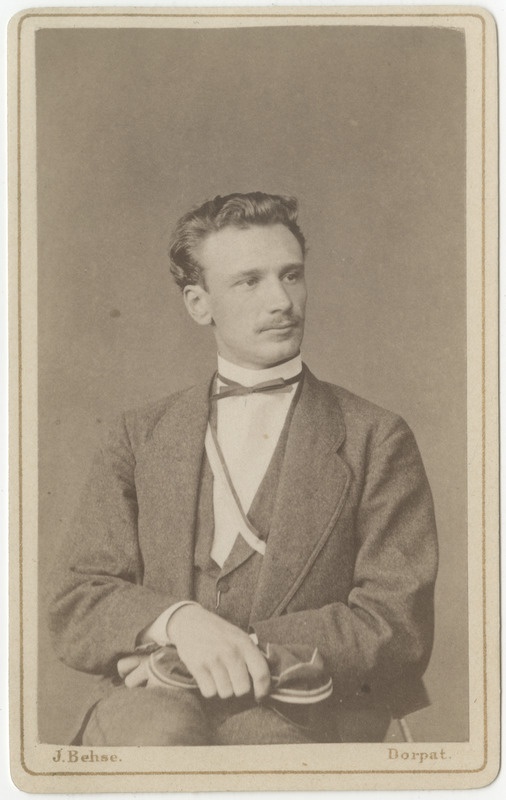 Korporatsioon "Estonia" liige Julius von Brevern, portreefoto