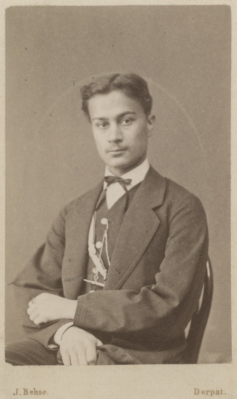 Korporatsioon "Estonia" liige Konstantin von Traubenberg (parun Rausch von Traubenberg), portreefoto