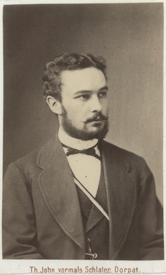 Korporatsioon "Estonia" liige parun Ewald Sass, portreefoto  duplicate photo