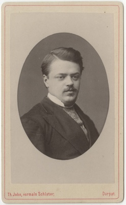 Korporatsioon "Estonia" liige Richard Peters, portreefoto  duplicate photo