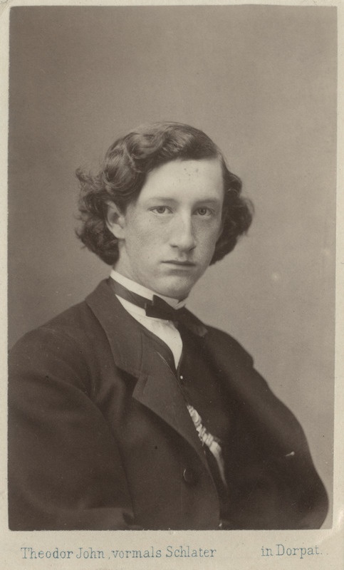 Korporatsioon "Estonia" liige Arnold Hasselblatt, portreefoto