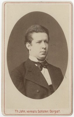 Korporatsioon "Estonia" liige Woldemar Hoeppener, portreefoto  duplicate photo