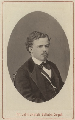 Korporatsioon "Estonia" liige Magnus von Lingen, portreefoto  duplicate photo