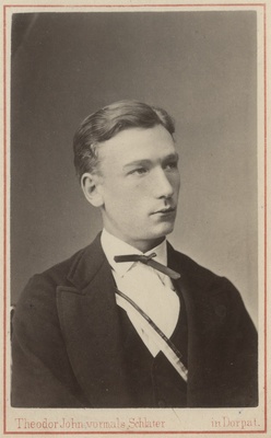 Korporatsioon "Estonia" liige Karl Leidig, portreefoto  duplicate photo