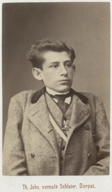 Korporatsioon "Estonia" liige Karl Luther, portreefoto