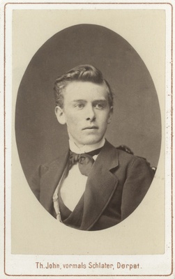 Korporatsioon "Estonia" liige Arthur Meder, portreefoto  duplicate photo